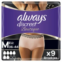 Always® Always Discreet Broekjes Voor Urineverlies Boutique Beige Plus Maat M