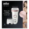 Braun Epilator Silk-épil 9 9-720 Wit / Roségoud -Verzorging Voordeel Winkel 1003839