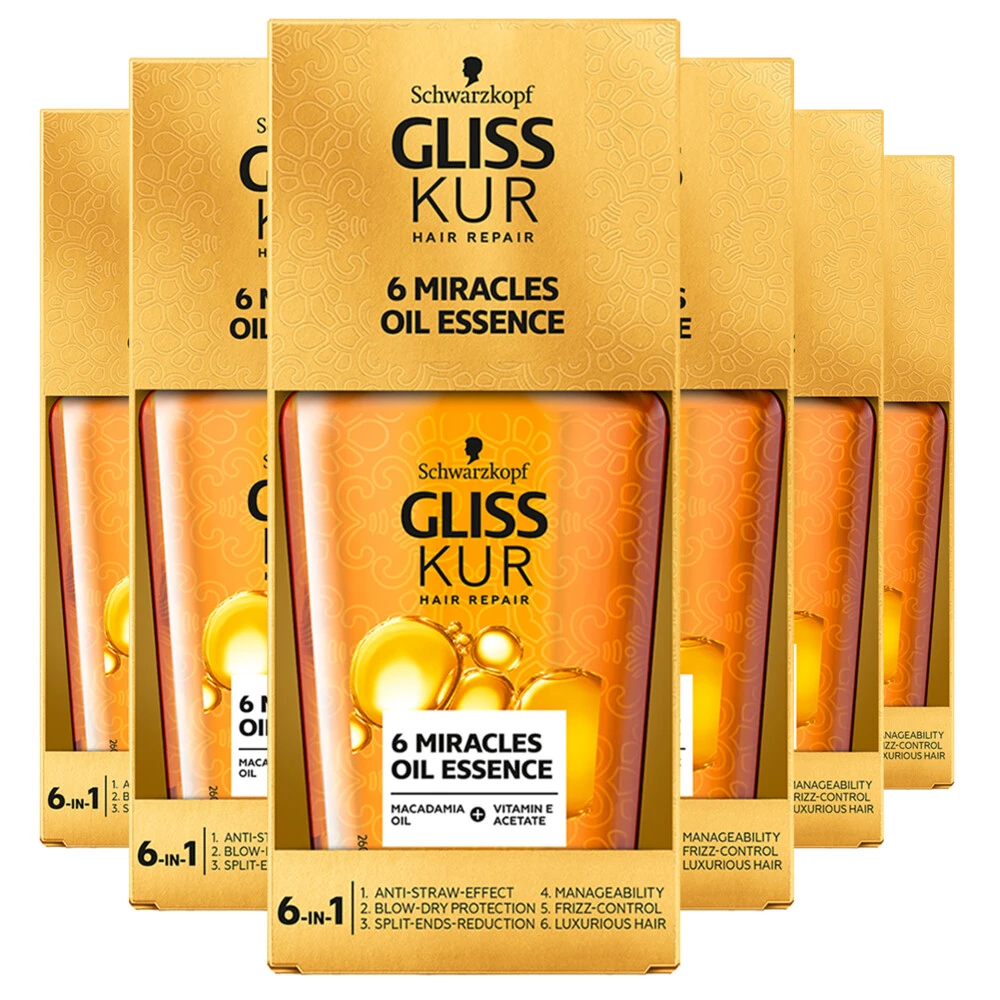 6x Gliss 6 Miracles Oil Essence 3 6x Gliss 6 Miracles Oil Essence