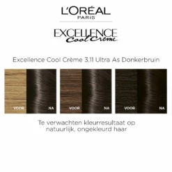 L'Oreal Lu0027Oréal Excellence Cool Cream 3.11 - Ultra Ash Donkerbruin -Verzorging Voordeel Winkel 1011786 3