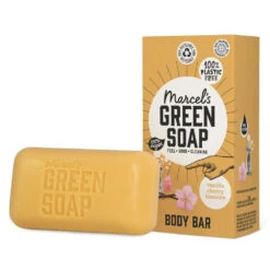 6x Marcelu0027s Green Soap Showerbar Vanilla & Cherry Blossom -Verzorging Voordeel Winkel 1014742 5