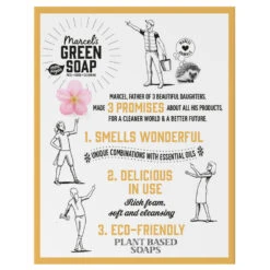 3x Marcelu0027s Green Soap Shampoobar Vanilla & Cherry Blossom -Verzorging Voordeel Winkel 1014745 4