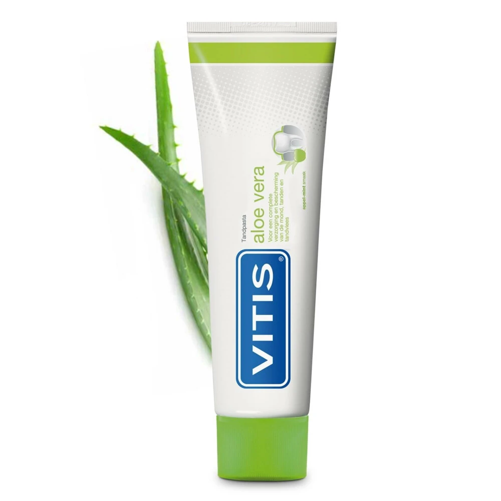 3x Vitis Aloë Vera Tandpasta 4 3x Vitis Aloë Vera Tandpasta - Afbeelding 2