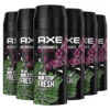 6x Axe Wild Deodorant En Bodyspray Fresh Bergamot + Pink Pepper -Verzorging Voordeel Winkel 1023202