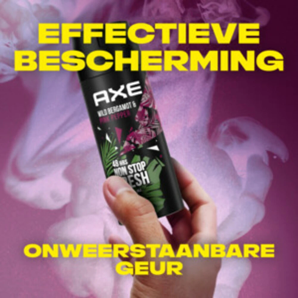 6x Axe Wild Deodorant En Bodyspray Fresh Bergamot + Pink Pepper 6 6x Axe Wild Deodorant En Bodyspray Fresh Bergamot + Pink Pepper - Afbeelding 4