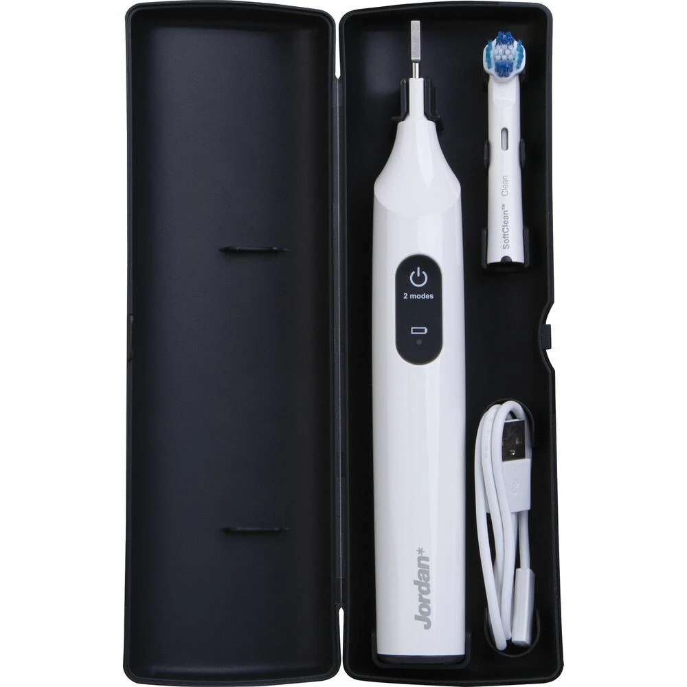 Jordan Elektrische Tandenborstel Clean Smile Zwart - Wit 4 Jordan Elektrische Tandenborstel Clean Smile Zwart - Wit - Afbeelding 2