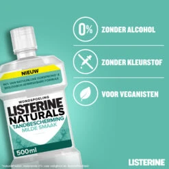6x Listerine Naturals Mondwater Tandbescherming -Verzorging Voordeel Winkel 1040816 4