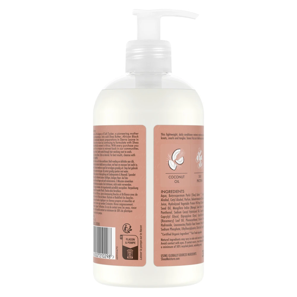 Shea Moisture Coconut & Hibiscus Curl & Shine Conditioner 4 Shea Moisture Coconut & Hibiscus Curl & Shine Conditioner - Afbeelding 2