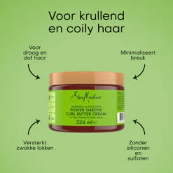 Shea Moisture Curl Butter Cream Power Greens -Verzorging Voordeel Winkel 1061988 3