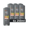 6x Dove Men+Care Sport Endurance+Comfort 3-in-1 Body, Face & Hair Wash -Verzorging Voordeel Winkel 1066606