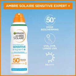 Garnier Ambre Solaire Sensitive Expert+ Beschermende Mist Spray SPF 50+ -Verzorging Voordeel Winkel 1067267 3