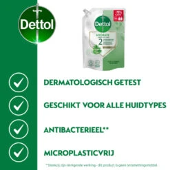 6x Dettol Refill Handzeep Hydrating Aloe Vera -Verzorging Voordeel Winkel 1067559 3
