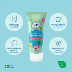 12x TePe Daily Baby Tandpasta 9 12x TePe Daily Baby Tandpasta -Verzorging Voordeel Winkel 1070734 3