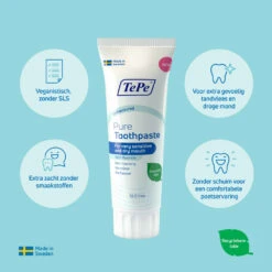 12x TePe Pure Tandpasta Unflavoured -Verzorging Voordeel Winkel 1070735 3