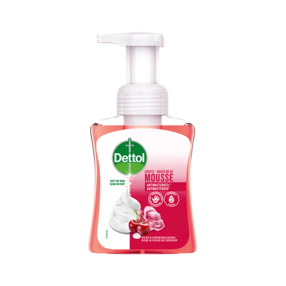 6x Dettol Foam Handzeep Rozen & Kers 3 6x Dettol Foam Handzeep Rozen & Kers
