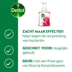 6x Dettol Foam Handzeep Rozen & Kers 11 6x Dettol Foam Handzeep Rozen & Kers -Verzorging Voordeel Winkel 1073931 4