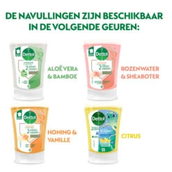 5x Dettol No Touch Wasgel Navulling Voedende Sheabutter -Verzorging Voordeel Winkel 1073940 5