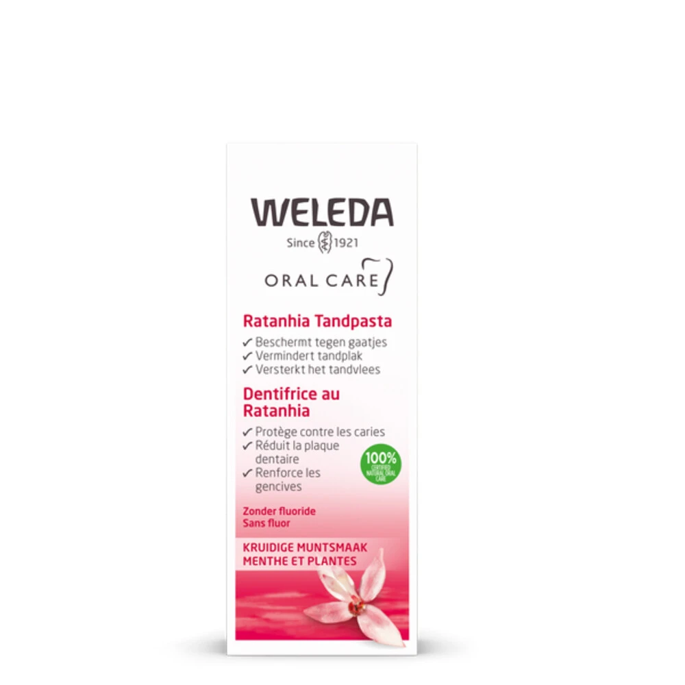 4x Weleda Tandpasta Ratanhia 4 4x Weleda Tandpasta Ratanhia - Afbeelding 2