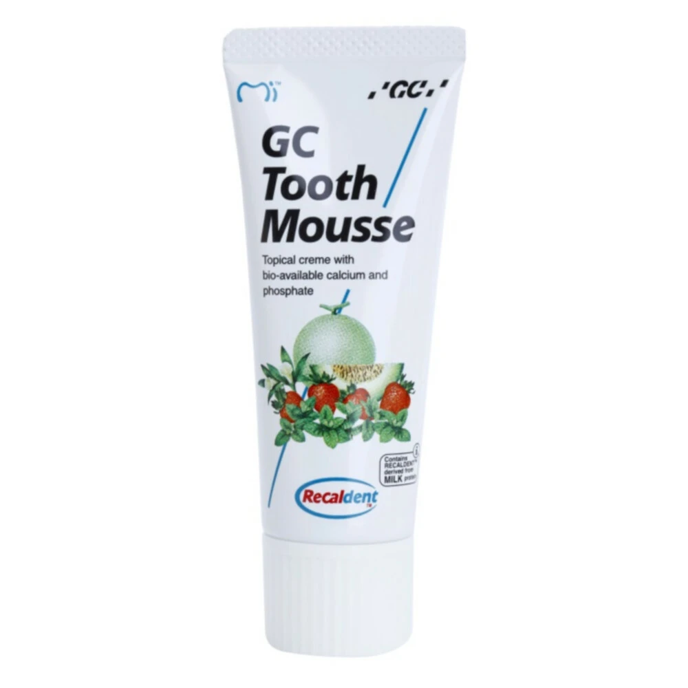 GC Tooth Mousse Recaldent Aardbei 3 GC Tooth Mousse Recaldent Aardbei