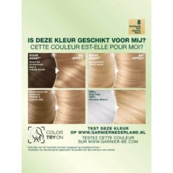 Garnier Nutrisse Creme Haarverf 80 - Licht Natuurlijk Blond -Verzorging Voordeel Winkel 754906 3