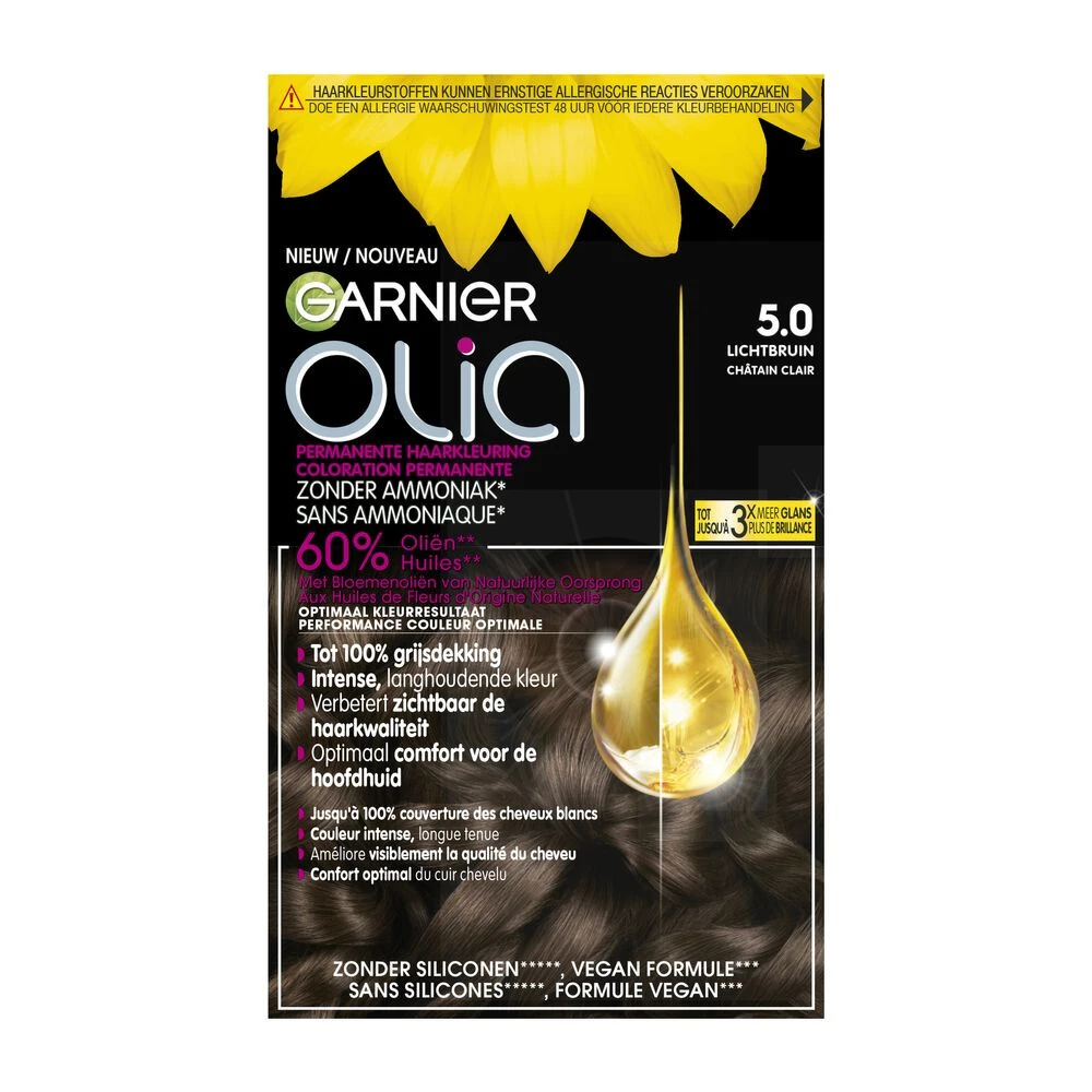 Garnier Olia Haarverf 5.0 - Bruin 3 Garnier Olia Haarverf 5.0 - Bruin