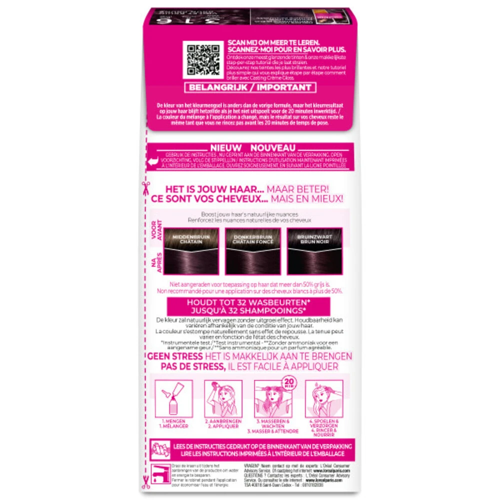 L'Oreal Lu0027Oréal Casting Crème Gloss Haarkleuring 316 Blackberry - Violet Bruin 4 L'Oreal Lu0027Oréal Casting Crème Gloss Haarkleuring 316 Blackberry - Violet Bruin - Afbeelding 2