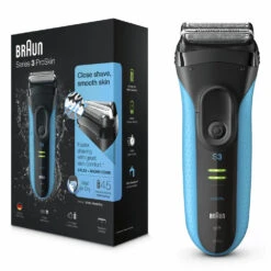 Braun Elektrisch Scheerapparaat S3 ProSkin 3040s Oplaadbaar Zwart / Blauw