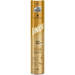 6x Junior Haarspray Mega Strong -Verzorging Voordeel Winkel 995250 6