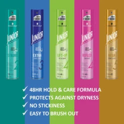 6x Junior Haarspray 3 In 1 Lift Up Volume 12 6x Junior Haarspray 3 In 1 Lift Up Volume -Verzorging Voordeel Winkel 995254 5