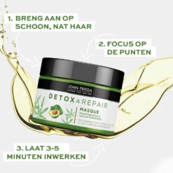 John Frieda Detox & Repair Haarmasker -Verzorging Voordeel Winkel 996980 4